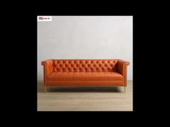 402Luxury Design PU Leather Tufted Back Sofa Sets for Hotel Lobby Use