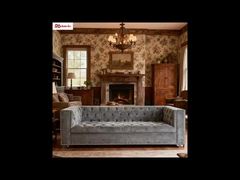 412Luxury Design Velvet Tufted Upholstered Sofa Sets for Hotel Lobby Use