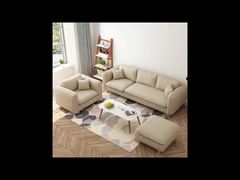 921Modern Design Modular Linen Upholstered Sofa Sets with Ottoman Apartment Use